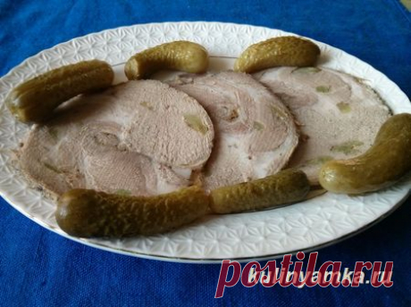 Буженина из свиной шейки в ветчиннице