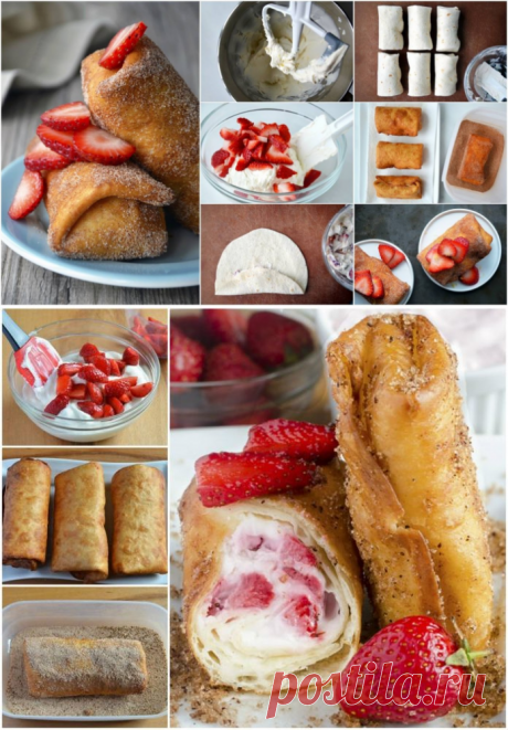 Клубничный чизкейк «Чимичангас». Нереально вкусно