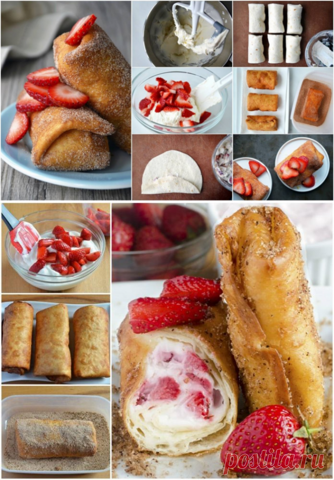 Клубничный чизкейк «Чимичангас». Нереально вкусно