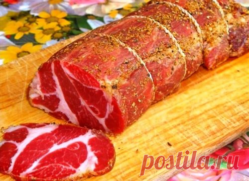Сыровяленое мясо с чесночком. Мой любимый рецепт! - Скатерть-Самобранка - медиаплатформа МирТесен