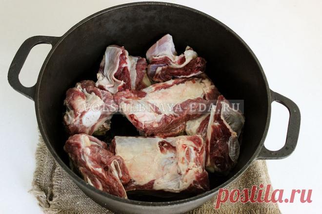 Шурпа в казане из говядины: готовим на плите по всем правилам