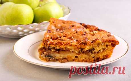 Пирог из мускатной тыквы и яблок