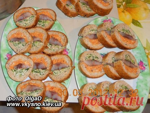 Селедочка в булочке.