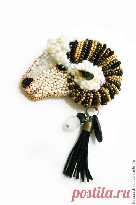 (25) Брошь &quot;Золотое руно&quot;. Handmade. | SOUTACHE &amp; BEADING