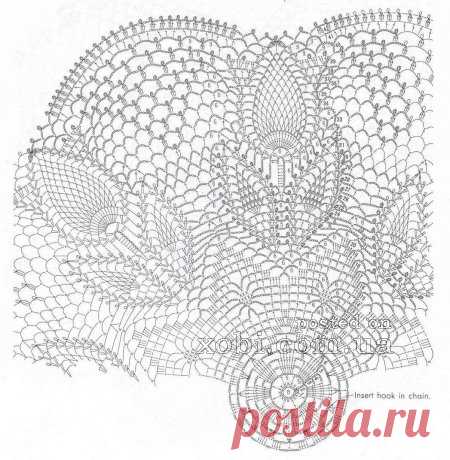 вязаная салфетка 0188