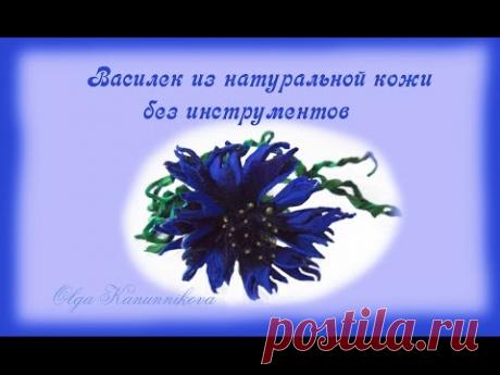 Натуральная кожа. Василек без инструментов.Ч1. О.Канунникова
