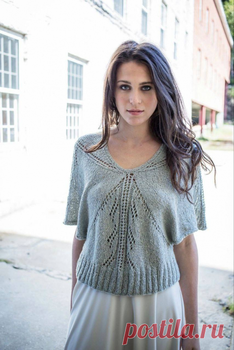 Ажурный топ спицами: вяжем лёгкость, в которой можно жить | Вязание идеи для вдохновения | Дзен