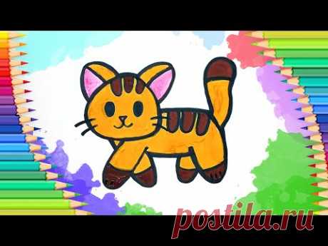 Как нарисовать котенка l Учимся рисовать - YouTube