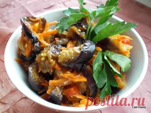 Салат из баклажан "Вкуснятина" - Простые рецепты Овкусе.ру
