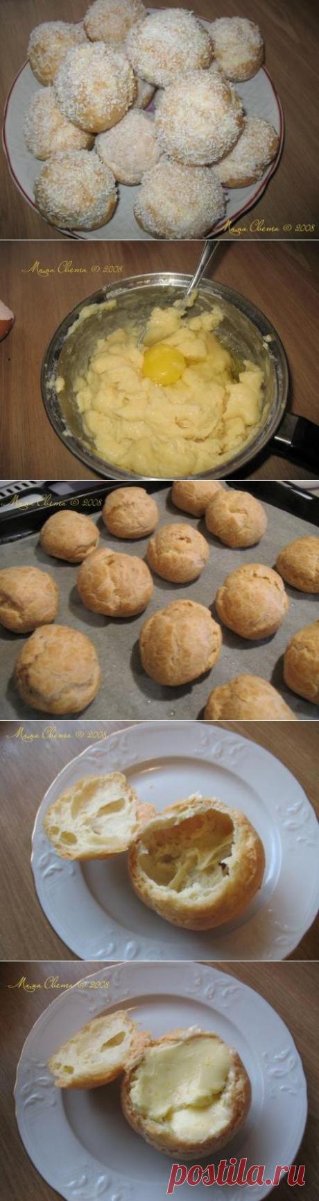 Десерт на Новый год - Заварнушки в инее.