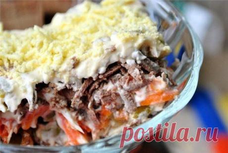 Салат слоёный "Печёнкин"
Гурмания - клуб истинных кулинаров!
Ингредиенты:
Печень куриная 350 г
Маринованные огурцы 10 шт.
вареные яйца 5 шт.
Морковь 4 шт.
Лук 4 шт.
Майонез 200 г