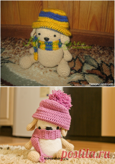 Собачка Чиби вязаная крючком