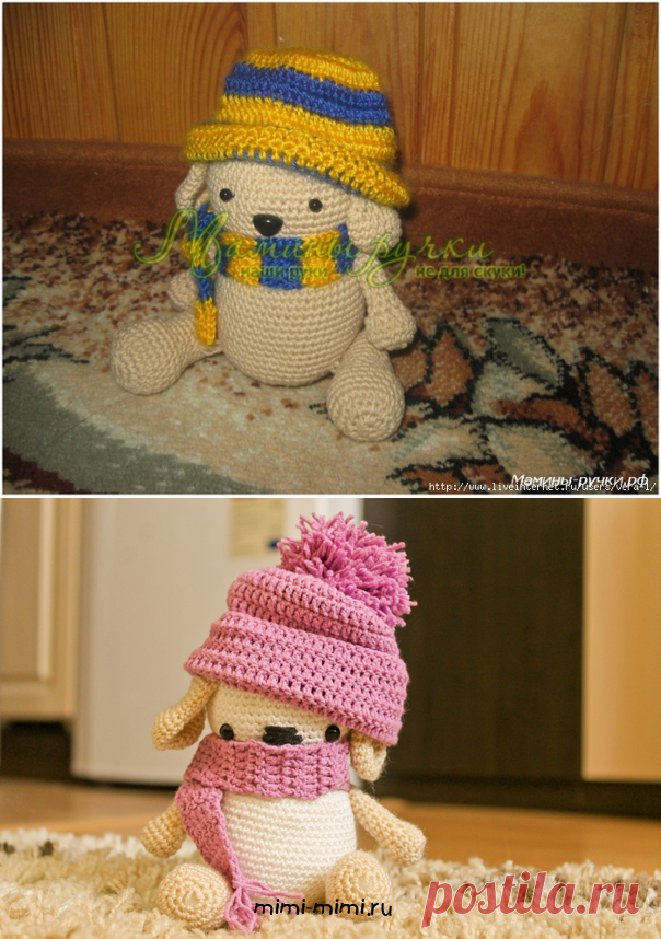 Собачка Чиби вязаная крючком