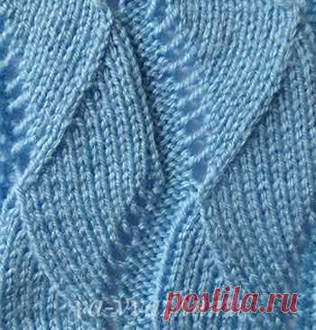 Ажурные узоры спицами в полосе - готовимся к весне! | Вязальное настроение...