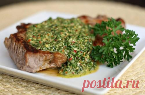 Соус Чимичурри – это вкуснейший соус южноамериканской кухни