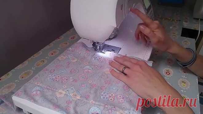 Шьем шапку бини из прямоугольника ткани!