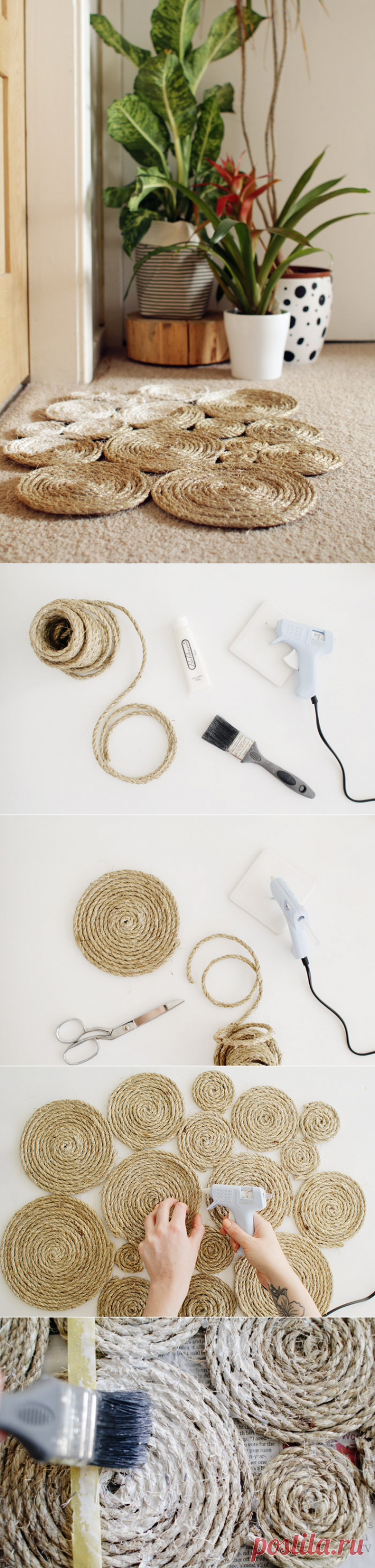 DIY Rope Coil Doormat | Design*Sponge