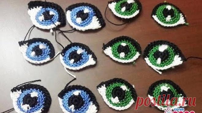 Amigurumi Ahu Bebek Göz Örülüşü