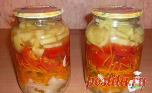 Слоеный овощной салат на зиму - рецепт с фото / Простые рецепты