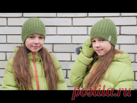 Вяжем шапку спицами
