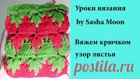 Красивый и интересный узор ЛИСТЬЯ крючком. КОЛЛЕКЦИЯ УЗОРОВ И МОТИВОВ. #SM Предлагаю нам всем вместе попробовать связать интересный узор, который я назвала листья. Приятного вязания.Поддержать канал - https://donatepay.ru/don/sasham...