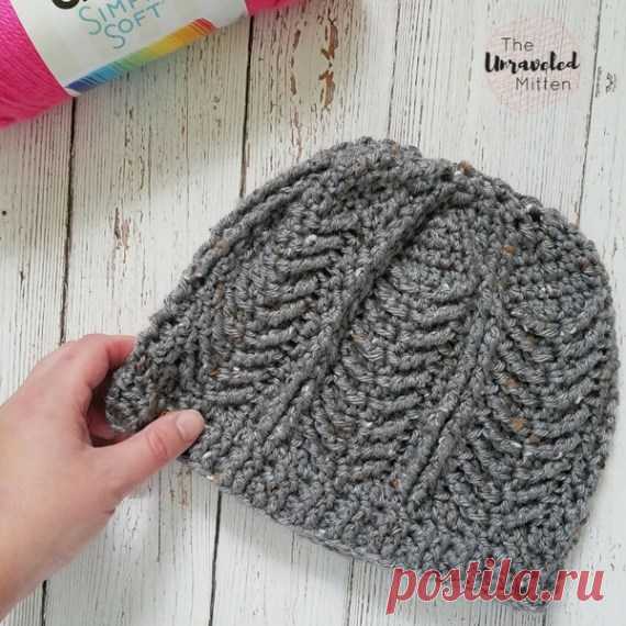 Mackinac Beanie: бесплатный шаблон для вязания крючком | Нераскрытая рукавица