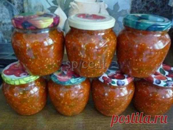 Кулинарные рецепты: "Синенькая" аджика