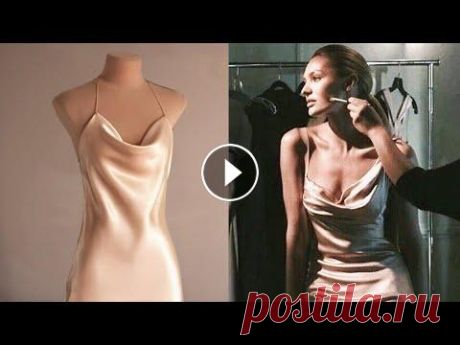 Платье из шелка без выкройки, как сшить / Звездный лук / Часть 1 Пошагово сошьем вечернее платье из шелка которое можно носить и в повседневности ( я показываю как в видео) Это платье я видела у многих звезд и решил...
