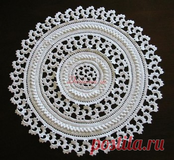 Вяжем салфетку-скатерть on-line. Часть 4