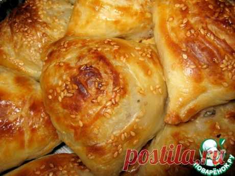 Слоёная самса с мясом - кулинарный рецепт