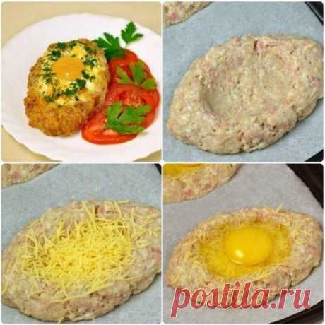 Нежные шницели с яйцом