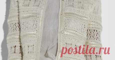 Жемчужный паучок.  ЖАКЕТ OSKAR DE LA RENTA Irish lace, crochet, crochet patterns, clothing and decorations for the house, crocheted.