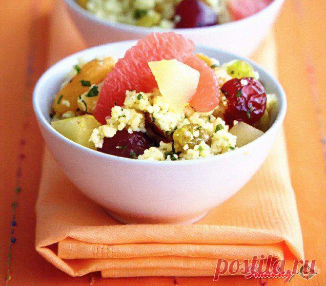 Сладкий табуле с грейпфрутом и грушами » Смакуй - кулинарные рецепты со всего света!