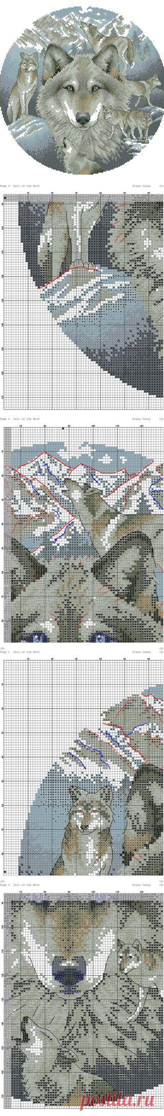Схема вышивки бесплатно волки. Схема вышивки животные | Laboratory household