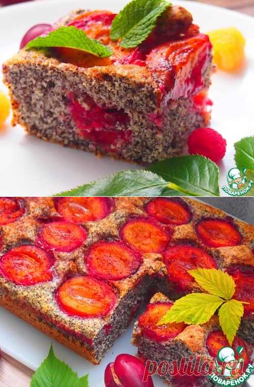 Старочешский маковник со сливами – кулинарный рецепт