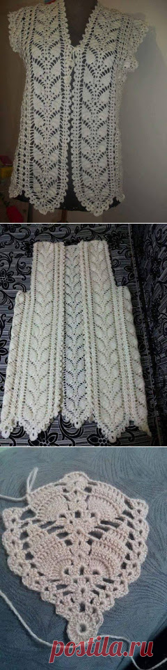 Tina's handicraft : crochet bolero pineapple stitch