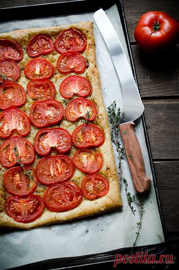 Жареный Томатный Пирог - Вкусная Простой