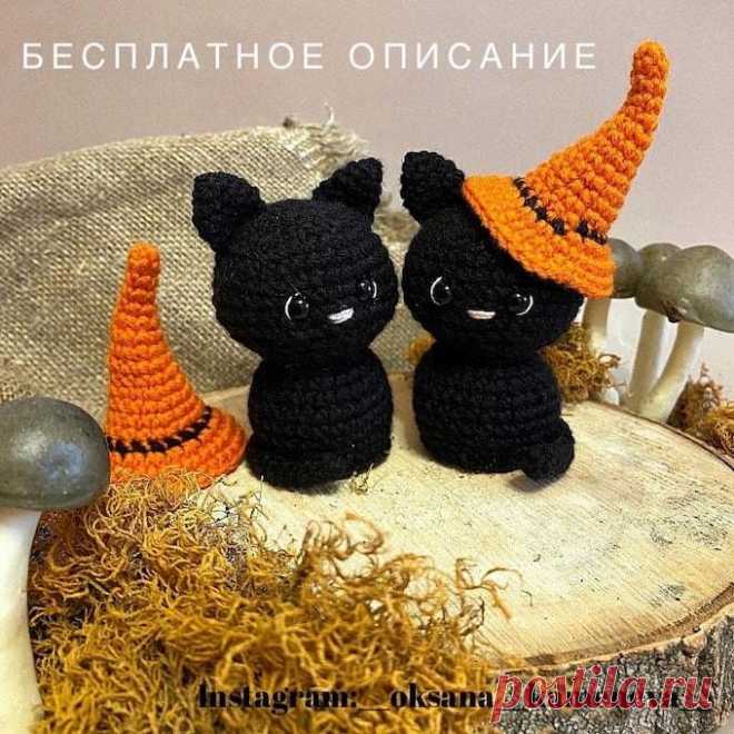 Котик в шляпе крючком. Амигуруми схемы и описания. Автор: Оксана Каменева | IRINELY.ART