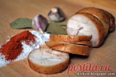 Куриная пастрома с мёдом, паприкой и соевым соусом : Вторые блюда