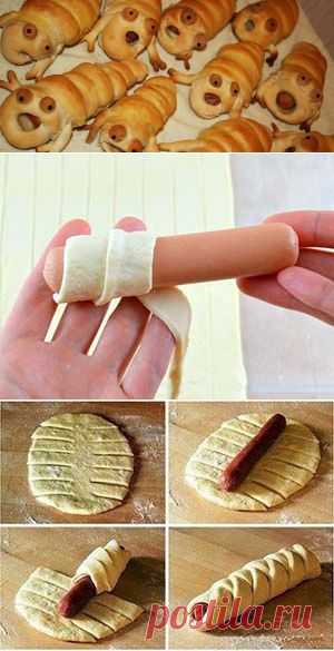 Сосиски в тесте в мультиварке