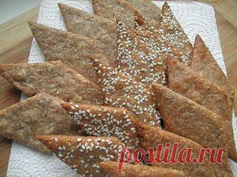 Сырные ржаные хрустики