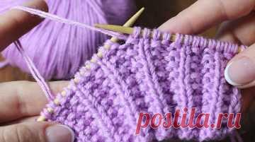 Польская резинка: схема вязания и видео мастер-класс