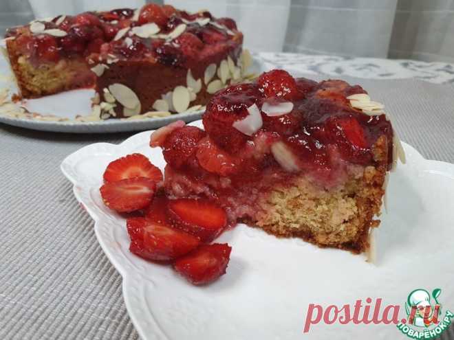 Клубничный пирог Кулинарный рецепт