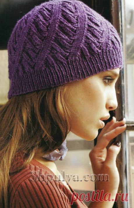 Шапка со спиралевидным узором - SHPULYA.com