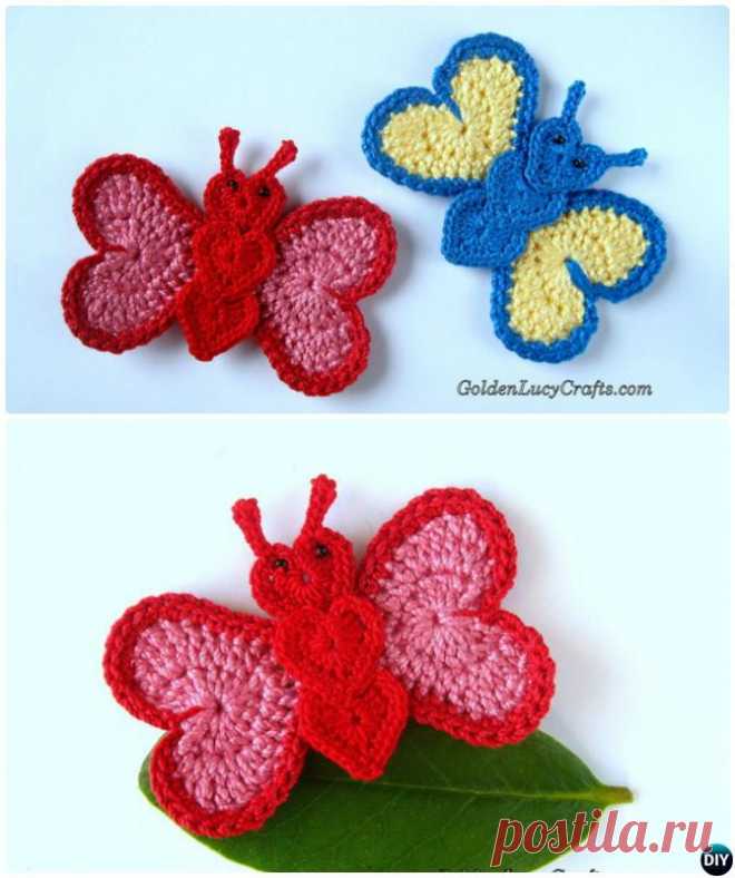 18 Crochet Butterfly Free Patterns