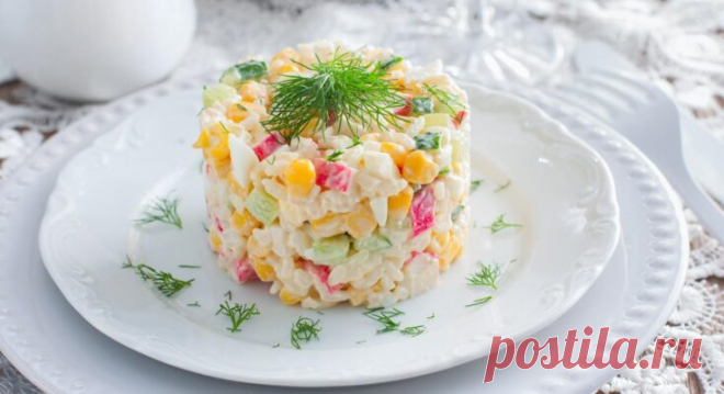 Салат из крабового мяса | Fresh-Recipes