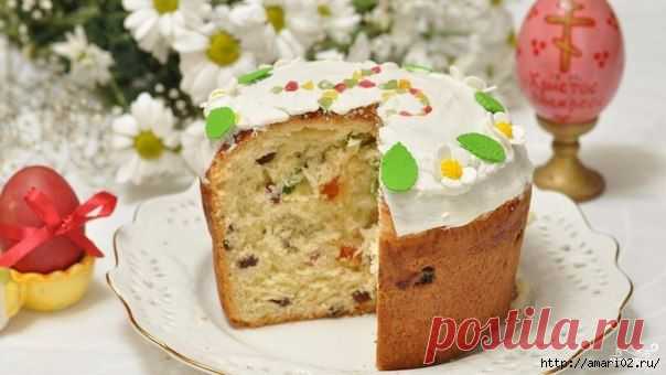 Рецепт быстрого приготовления куличей.