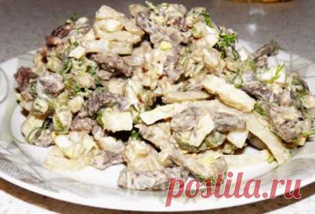 Салат с сыром и куриными сердечками - Простые рецепты Овкусе.ру