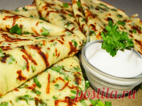 Блинчики с зеленью: вкусно, дешево и витаминно!