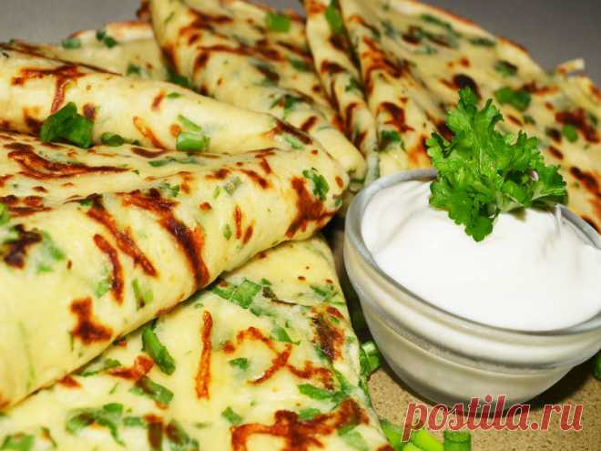 Блинчики с зеленью: вкусно, дешево и витаминно!